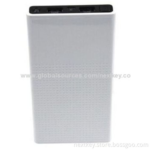 Wireless Manual 12,000mAh Portable Power Stations for iPhone with Dual-USB Port, 5V/2.1A Output